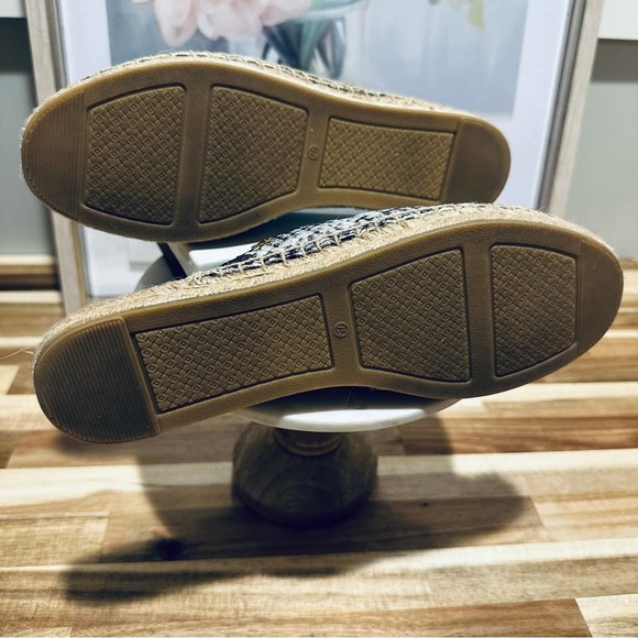 Tory Burch Max Espadrille Slide, Diamond Roccia Print, Snakeskin, Size 7.5, IOB - Picture 14 of 16